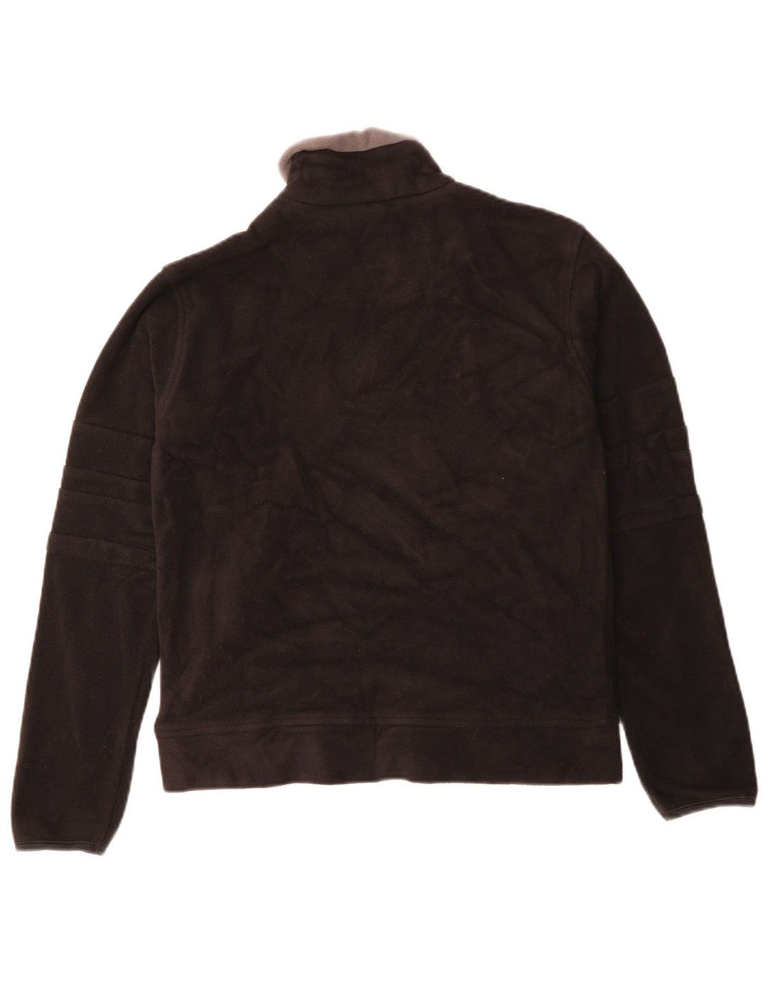 Lotto Womens Zip Neck Fleece Jumper UK 14 Large Black Polyester