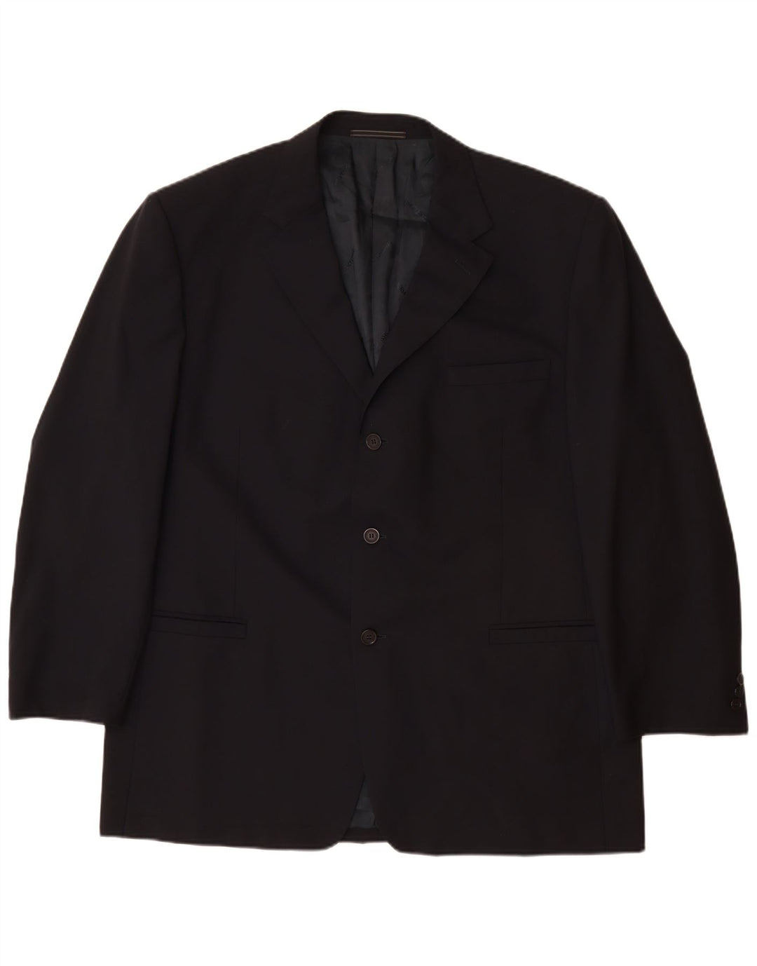 VERSACE Mens Classic 3 Button Blazer Jacket UK 42 XL Navy Blue