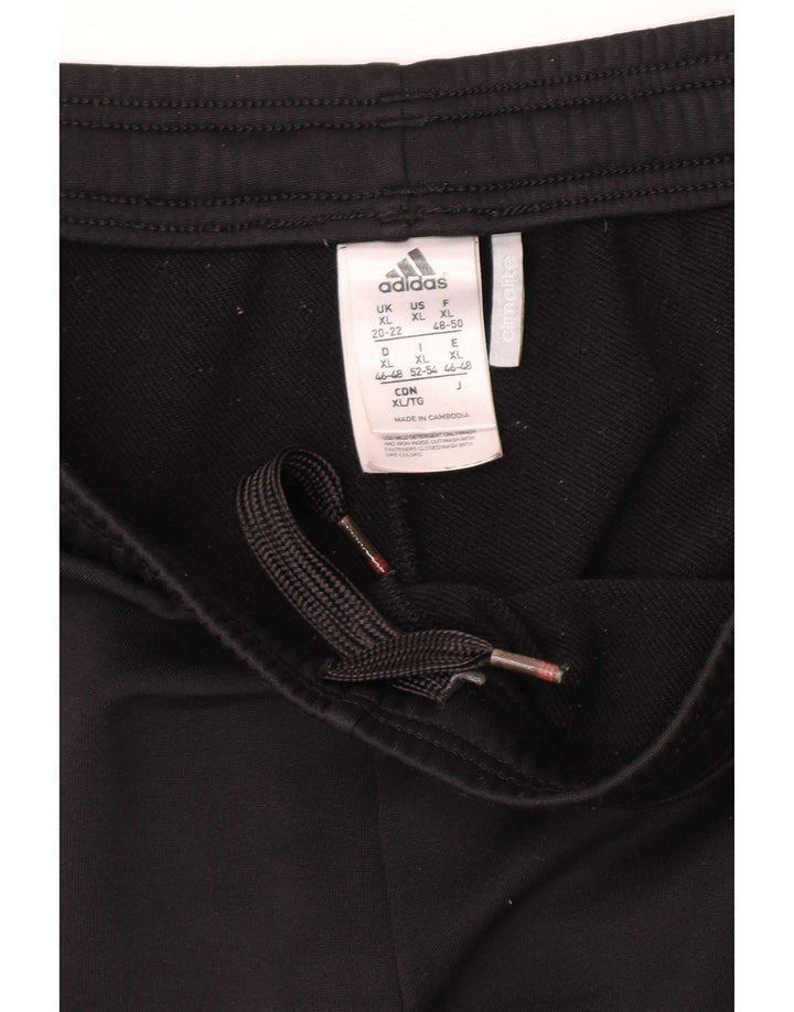 Adidas Womens Tracksuit Trousers UK 20/22 XL  Black Polyester