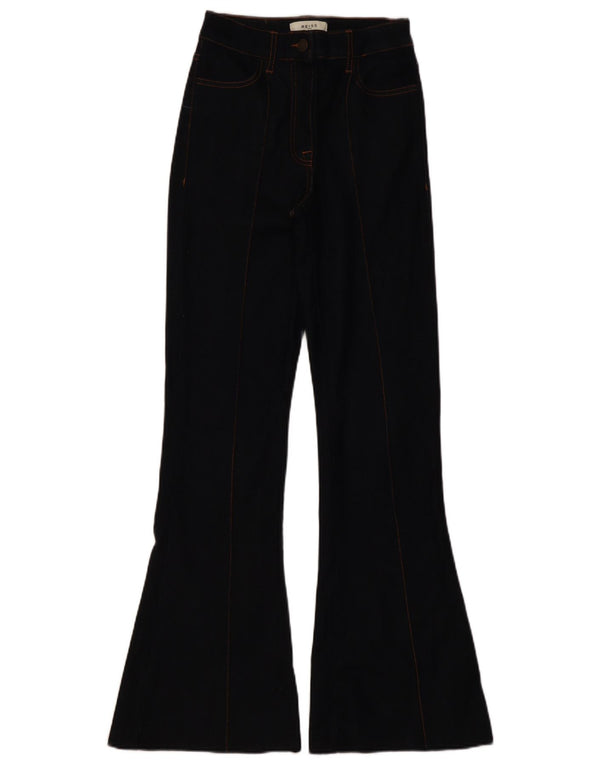 Reiss Womens Flared Jeans W27 L33 Navy Blue Viscose