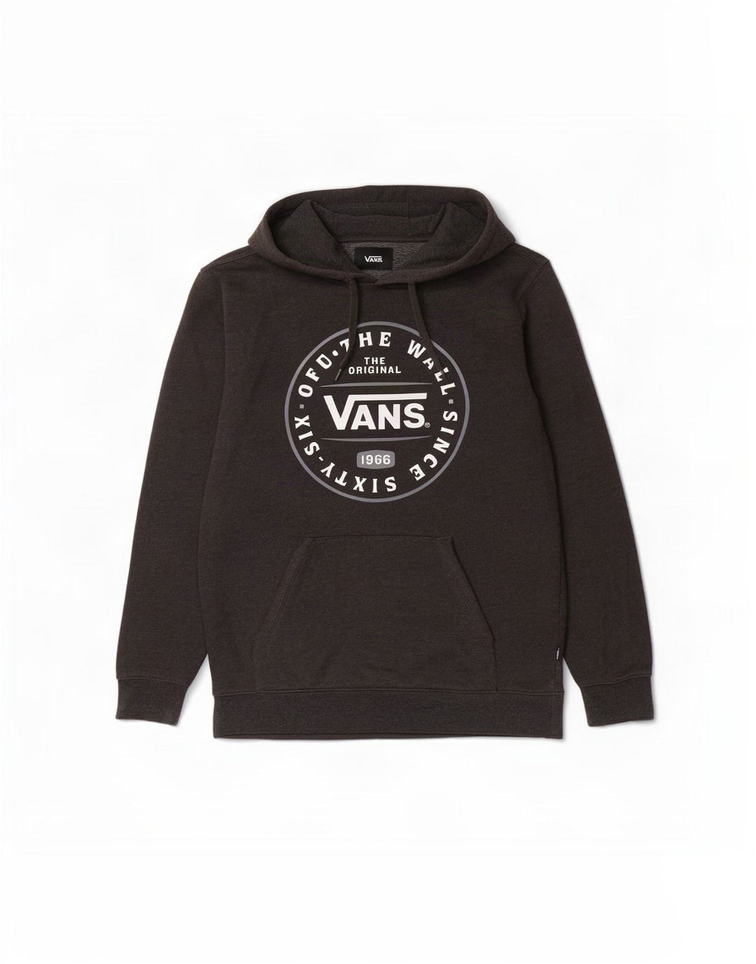 Vans Mens Graphic Hoodie Jumper Small Grey Cotton