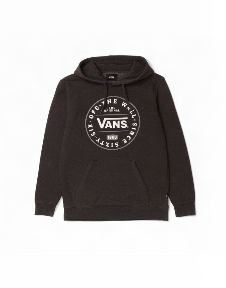 Vans Mens Graphic Hoodie Jumper Small Grey Cotton