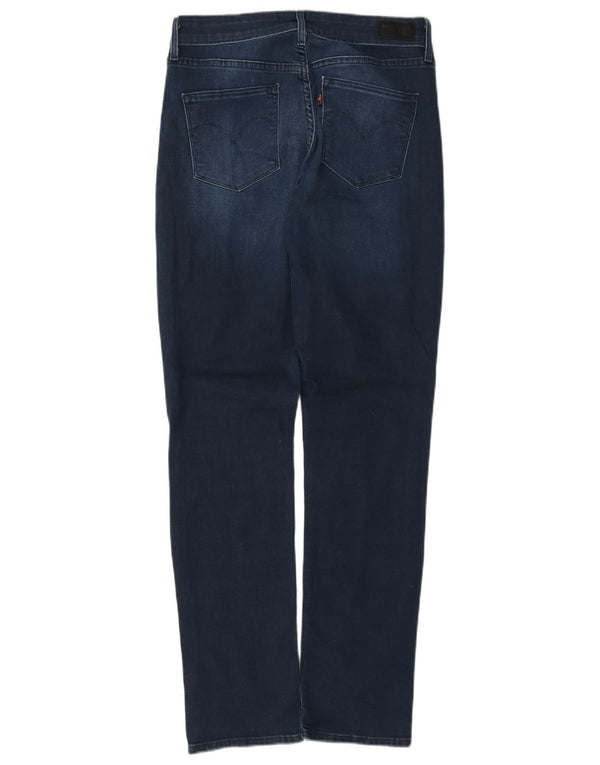 Levi's Womens Demi Curve Mid Rise Slim Jeans W28 L32 Navy Blue Cotton