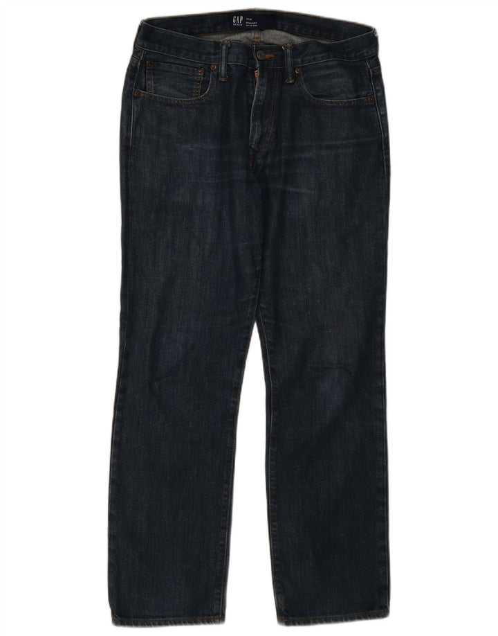 Gap Mens Straight Jeans W31 L30 Navy Blue Cotton