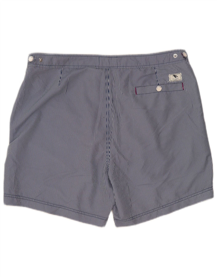 TED BAKER Mens Chino Shorts Size 5 XL W38  Blue Pinstripe Polyester
