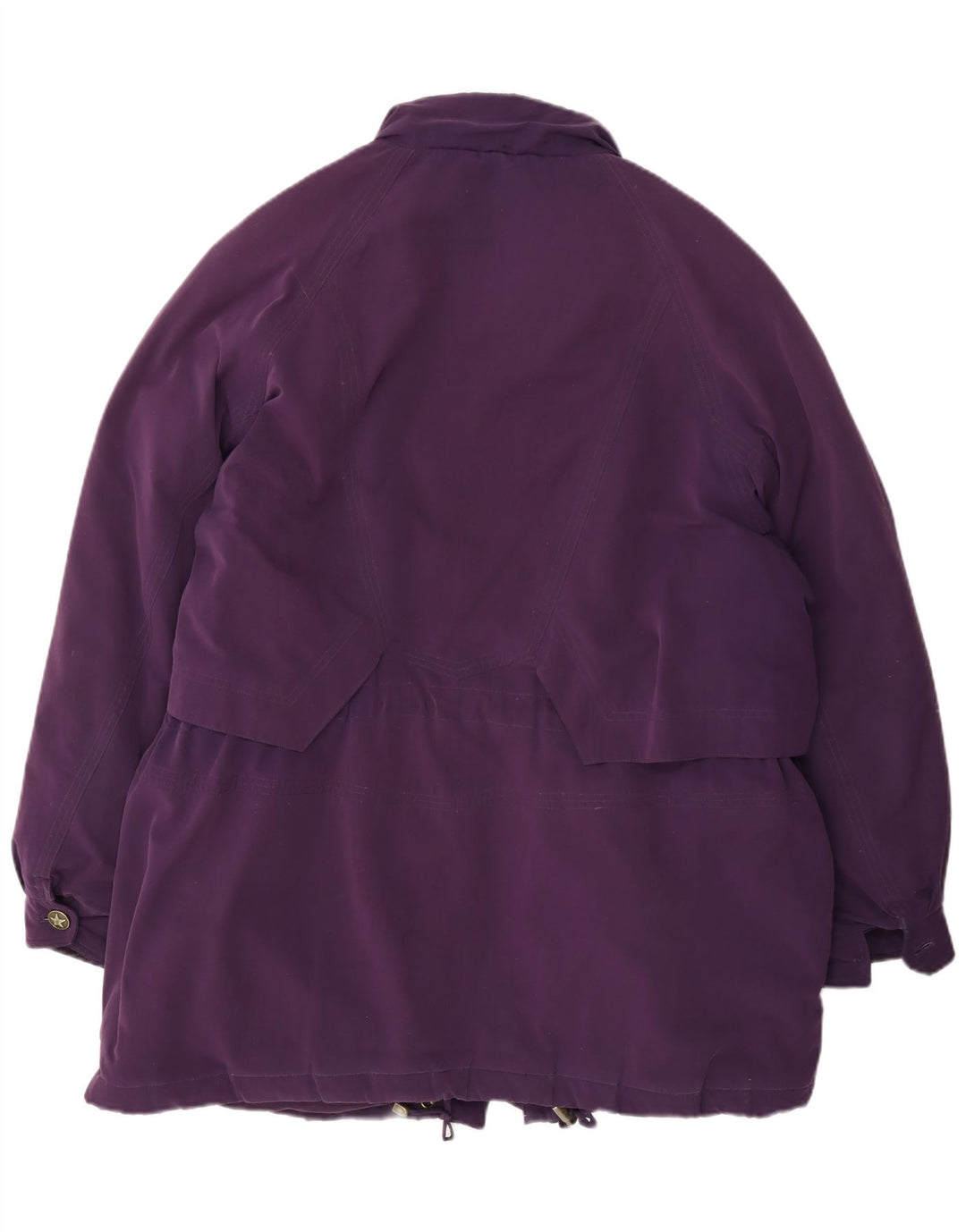 Vintage Womens Oversized Padded Coat EU 46 XL Purple Polyester