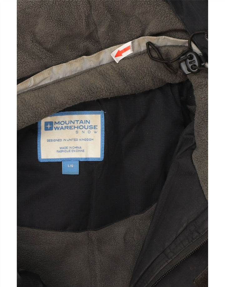 Mountain Warehouse Mens Windbreaker Jacket UK 40 Large Black Colourblock