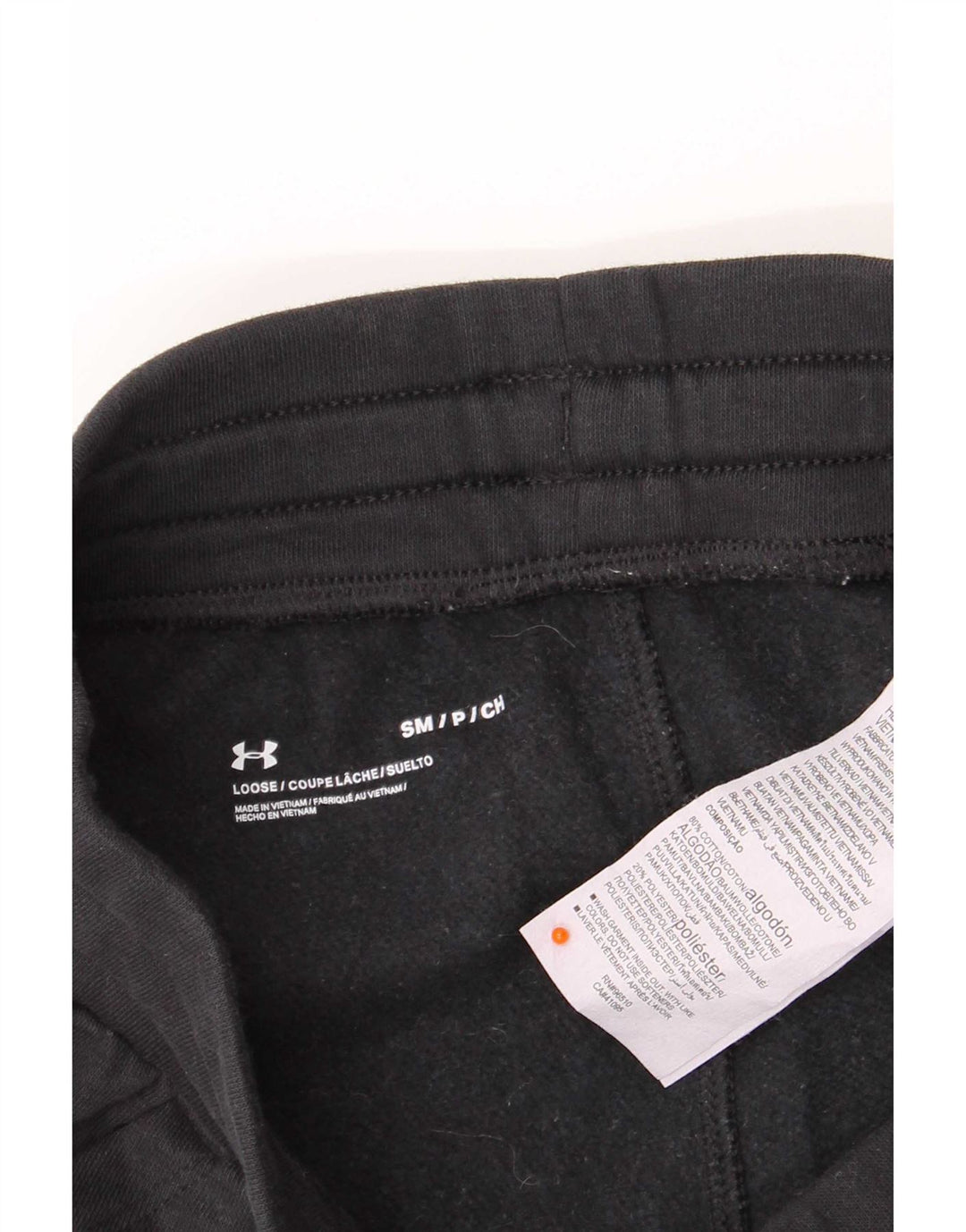 Under Armour Mens Tracksuit Trousers Joggers Small Navy Blue Cotton
