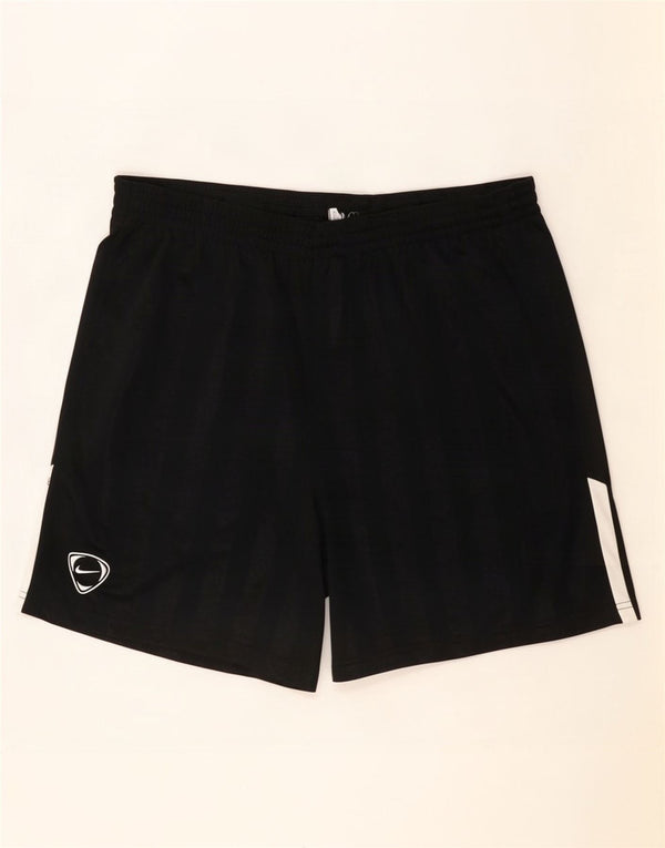 Nike Mens Sport Shorts Medium Black Striped Polyester
