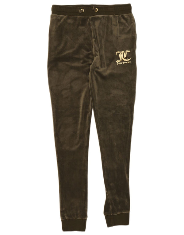 Juicy Couture Girls Graphic Tracksuit Trousers Joggers 14-15 Years Khaki