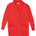 FAT FACE Womens Loose Fit Cardigan Sweater UK 6 XS Red Wool | Vintage Fat Face | Thrift | Second-Hand Fat Face | Used Clothing | Messina Hembry 