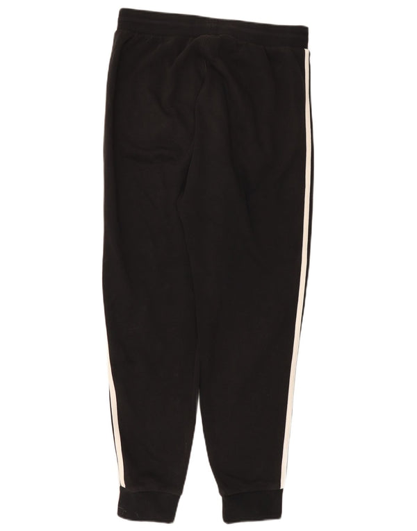 ADIDAS Womens Tracksuit Trousers Joggers UK 14 Medium Black Cotton