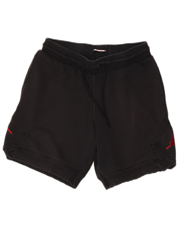 Jordan Mens Standard Fit Sport Shorts Small Black Cotton