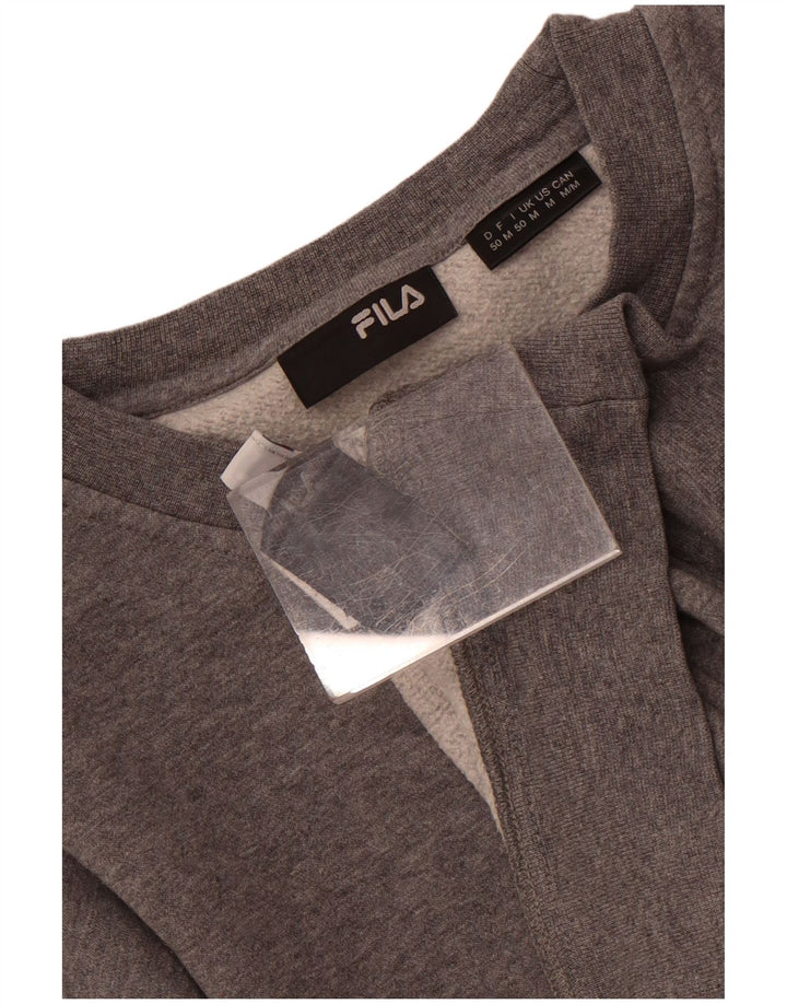 Fila Mens Sweatshirt Jumper Medium Grey Cotton