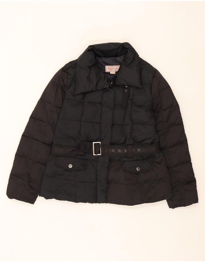 MARLBORO CLASSICS Womens Padded Jacket EU 50 3XL Black Polyester Vintage Marlboro Classics and Second-Hand Marlboro Classics from Messina Hembry 