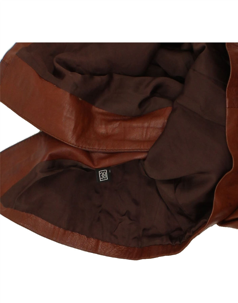 VINTAGE Womens Leather Jacket EU 38 Medium Brown | Vintage Vintage | Thrift | Second-Hand Vintage | Used Clothing | Messina Hembry 