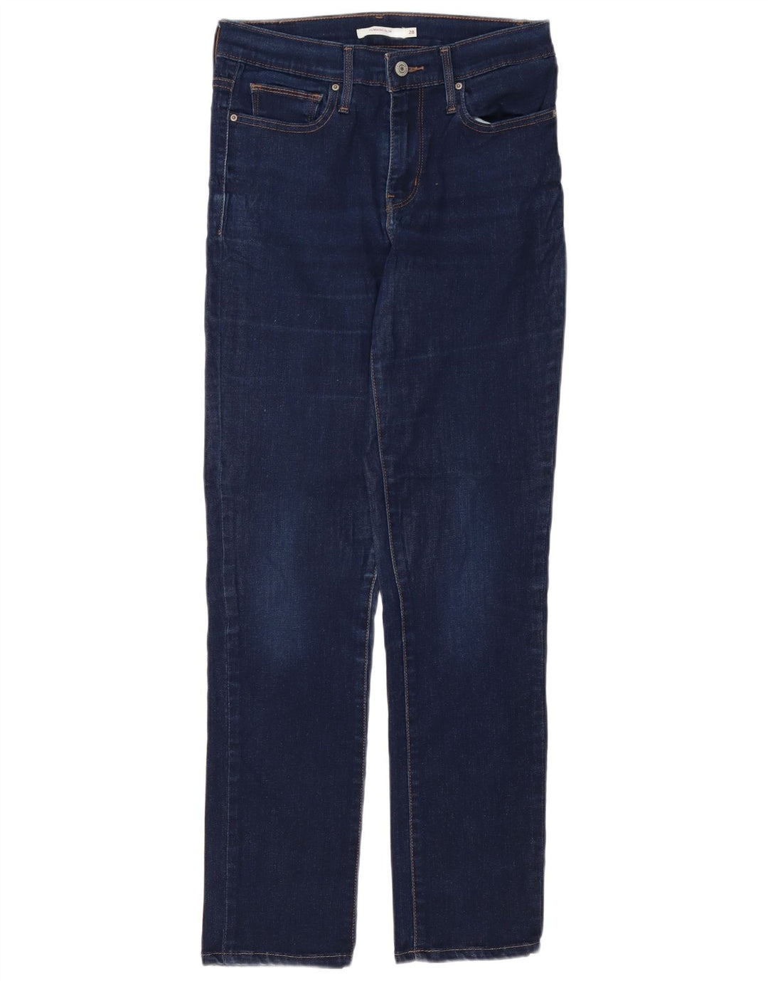 LEVI'S Womens Slimming Slim Jeans W28 L30  Blue Cotton