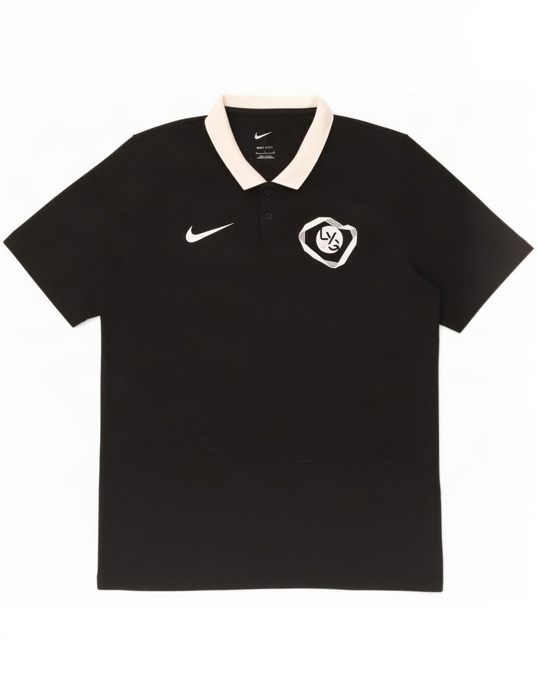 Nike Mens Dri Fit Graphic Polo Shirt Medium Black Polyester