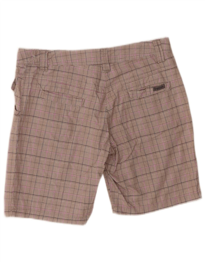 Brugi Womens Casual Shorts IT 42 Medium W30  Grey Check