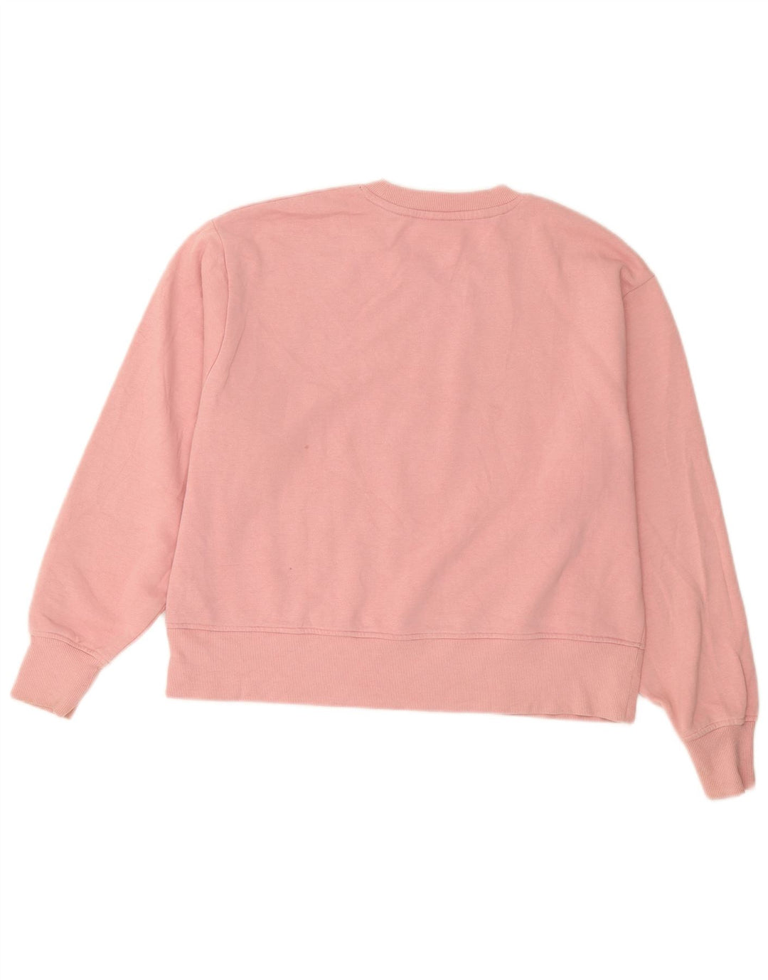 Champion Womens Graphic Sweatshirt Jumper UK 14 Medium Pink Cotton