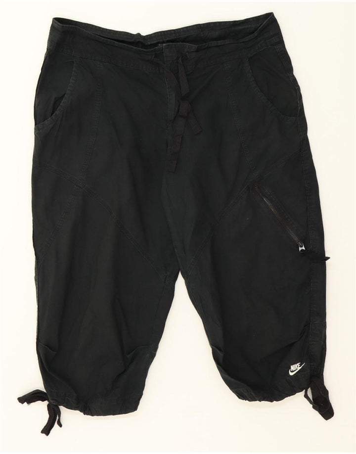 NIKE Womens Bermuda Shorts US 8/10 Medium W32  Black Cotton Vintage Nike and Second-Hand Nike from Messina Hembry 