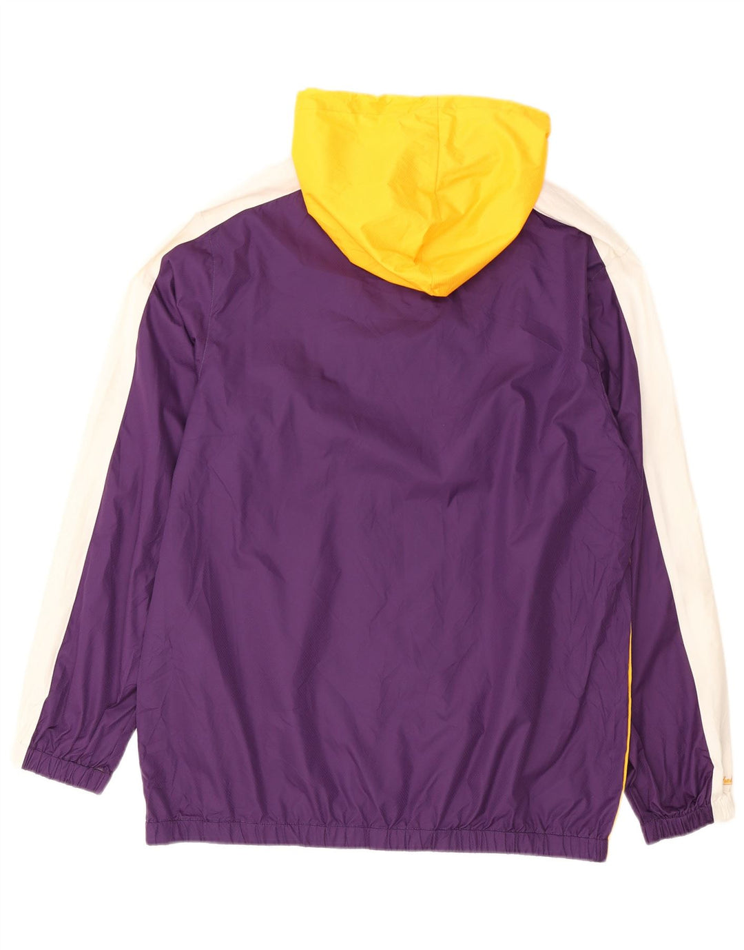 Mitchell & Ness Mens Graphic Rain Jacket UK 40 Large Purple Colourblock
