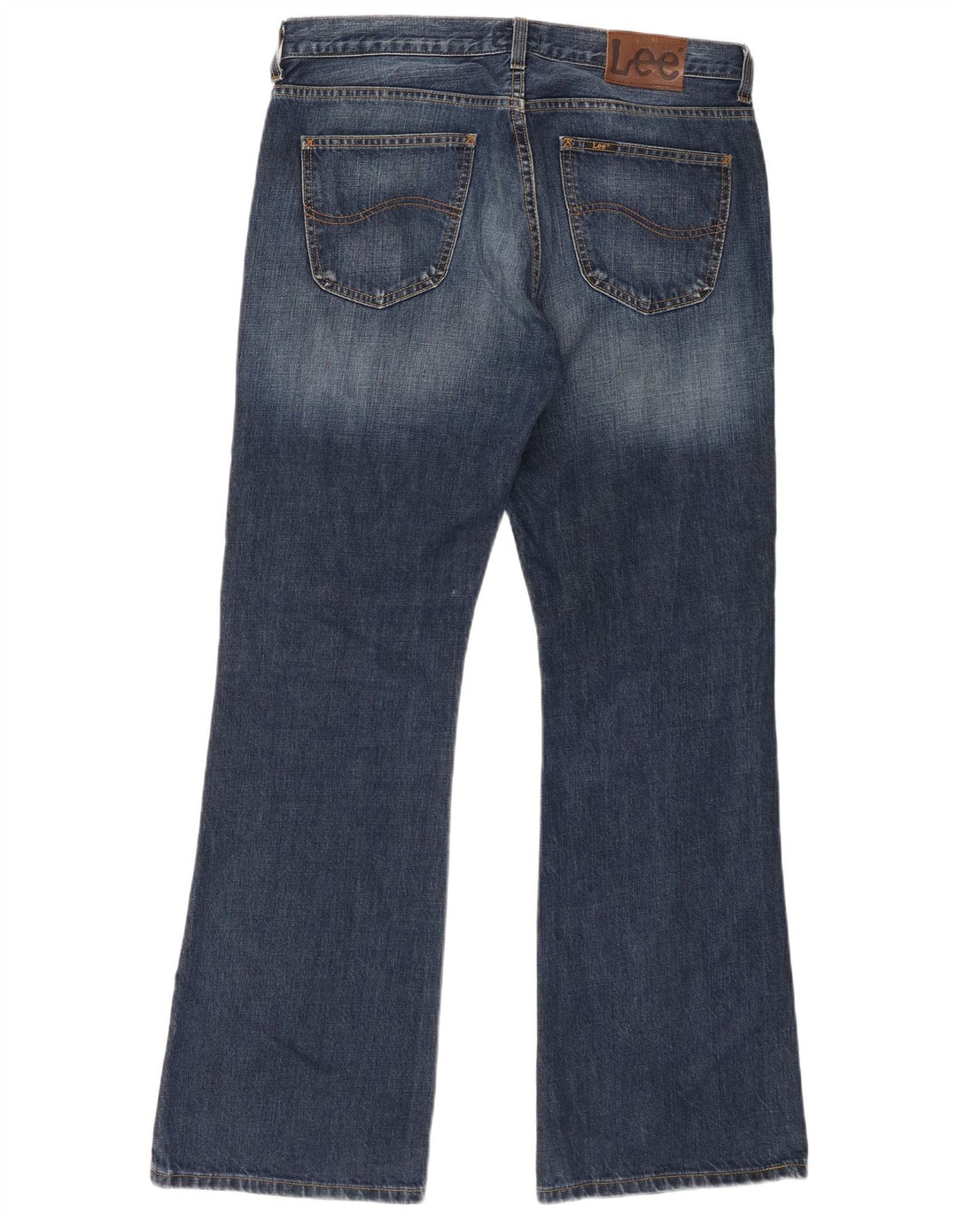 Lee Mens Denver Bootcut Jeans W36 L32 Navy Blue Cotton