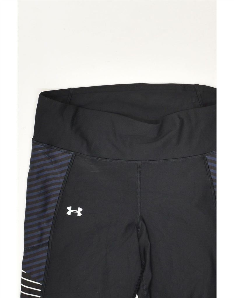 UNDER ARMOUR Womens Crop Leggings UK 8 Small Black | Vintage Under Armour | Thrift | Second-Hand Under Armour | Used Clothing | Messina Hembry 