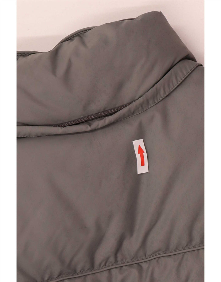 Champion Mens Oversized Padded Jacket UK 10 Small Grey Colourblock