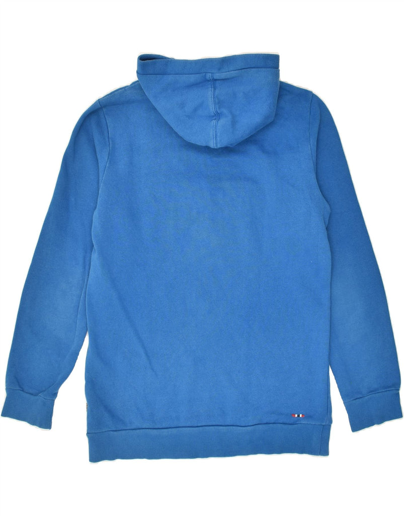 NAPAPIJRI Boys Graphic Hoodie Jumper 15-16 Years Blue Cotton | Vintage Napapijri | Thrift | Second-Hand Napapijri | Used Clothing | Messina Hembry 