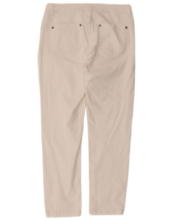 Hobbs Womens Straight Jeans UK 12 Medium W30 L27 White Cotton