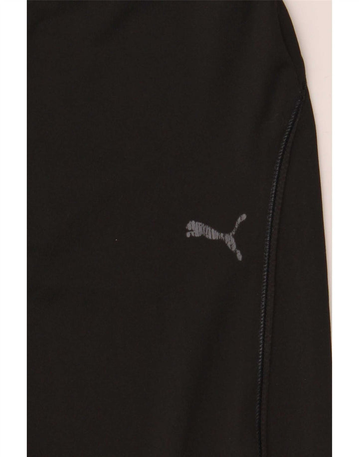 Puma Womens Flare Tracksuit Trousers UK 12 Medium Black Polyester