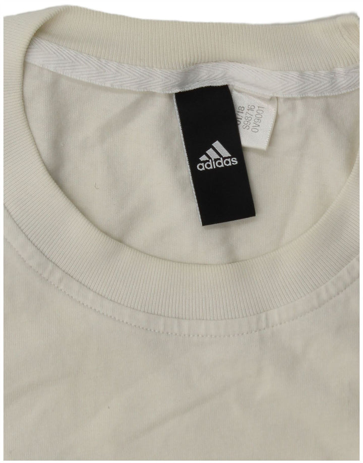 ADIDAS Mens T-Shirt Top Medium White