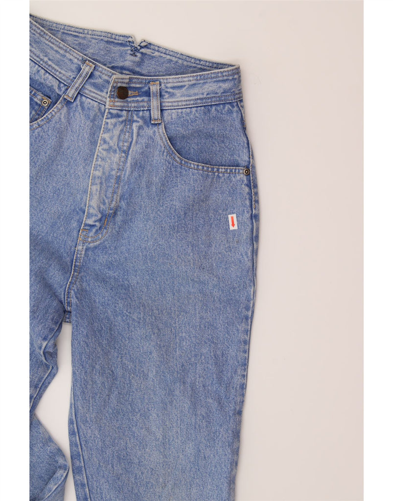 VINTAGE Womens High Rise Tapered Jeans W24 L26 Blue Vintage Vintage and Second-Hand Vintage from Messina Hembry 