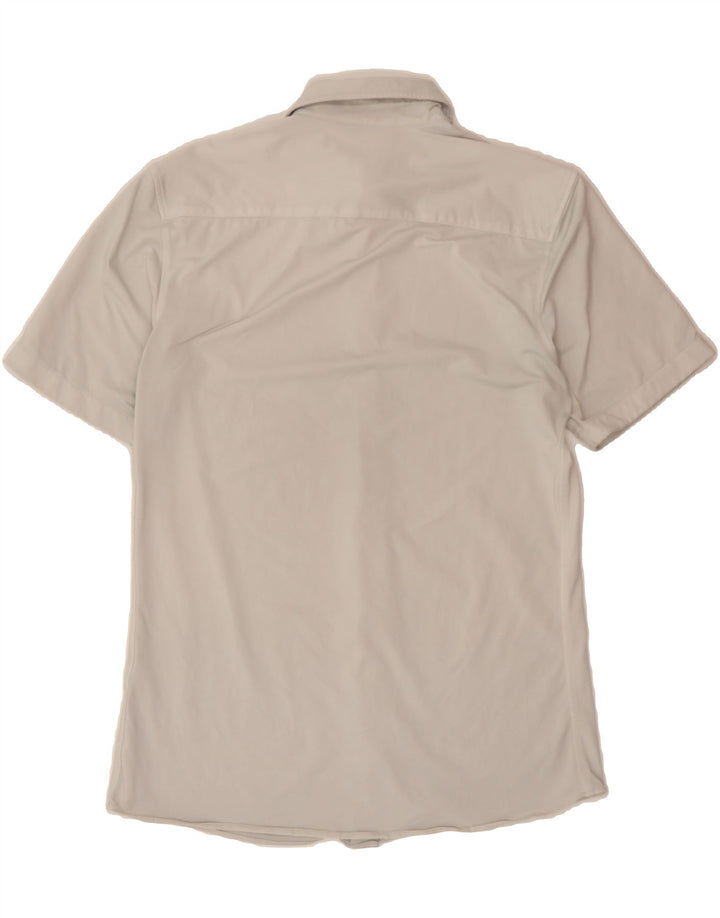 ZARA Mens Slim Fit Short Sleeve Shirt Small Grey Vintage Zara and Second-Hand Zara from Messina Hembry 