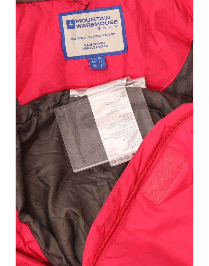 Mountain Warehouse Womens Hooded Windbreaker Jacket UK 16 Large Pink