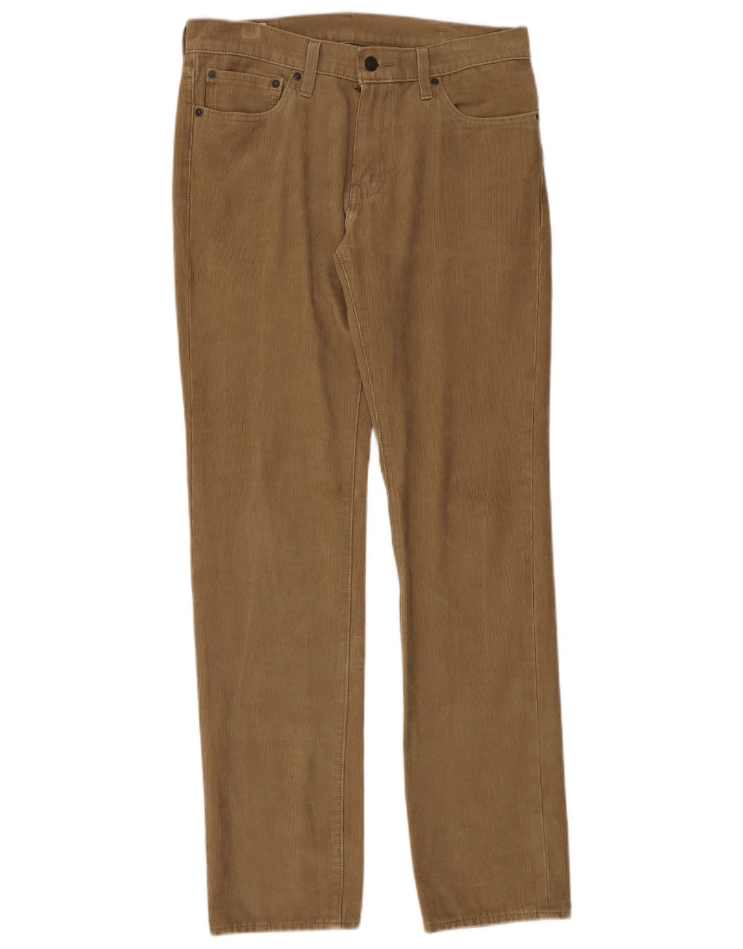 Levi's Mens 511 Slim Corduroy Trousers W32 L34 Brown Cotton
