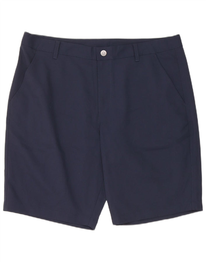 Puma Mens Chino Shorts W36 Large  Navy Blue Polyester