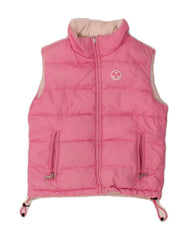 NORTH SAILS Girls Reversible Padded Gilet 5-6 Years Pink Polyamide