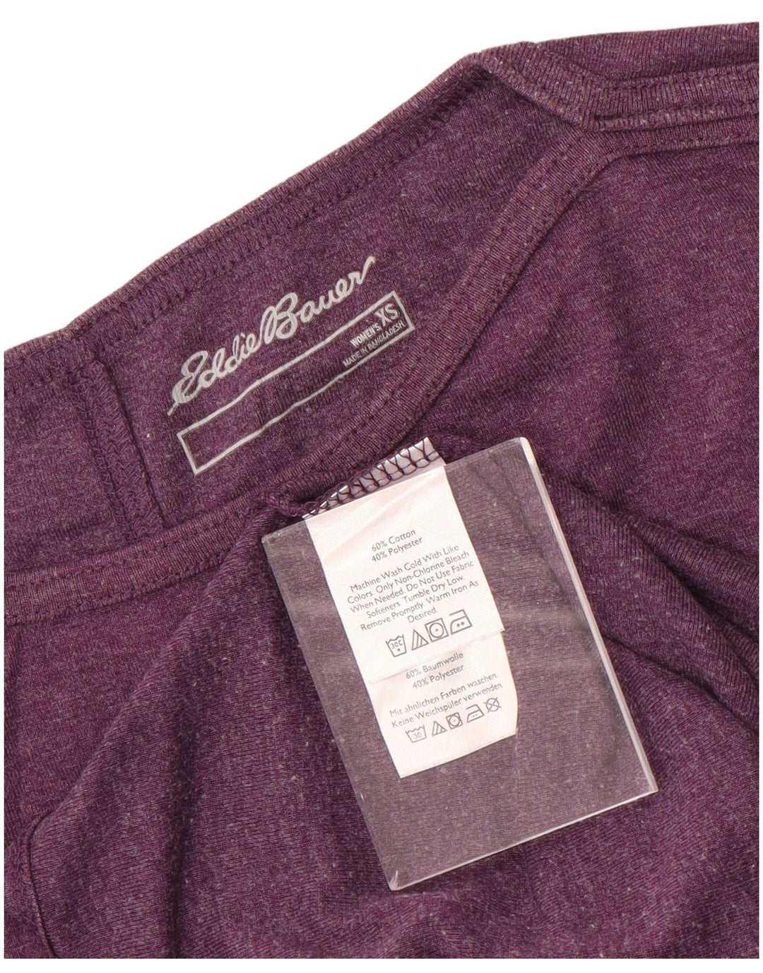 EDDIE BAUER Womens Vest Top UK 6 XS Purple Cotton