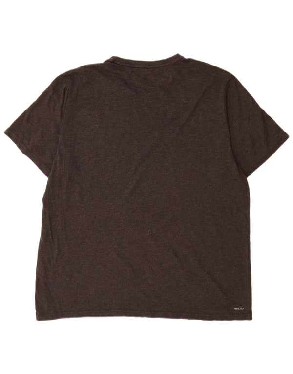 New Balance Mens T-Shirt Top 2XL Black Cotton