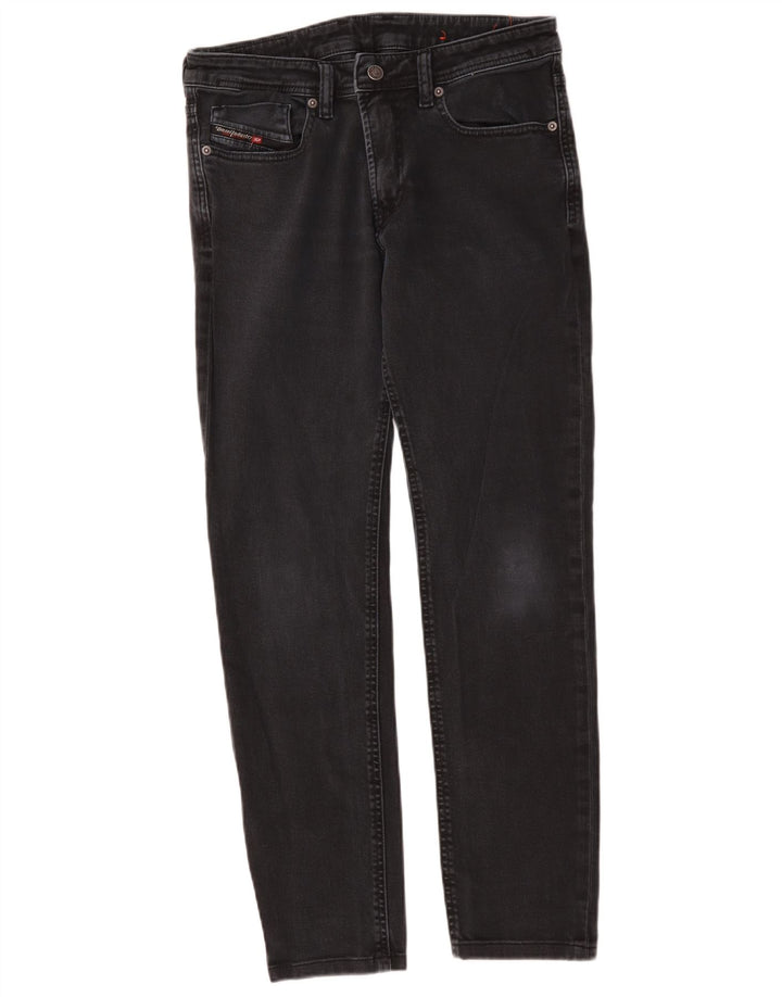 Diesel Womens Slim Jeans W30 L29 Black Cotton