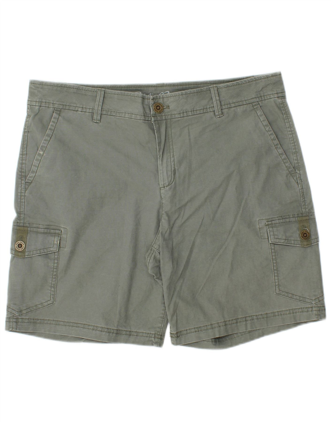 Eddie Bauer Womens Cargo Shorts US 12 Large W36 Khaki Cotton