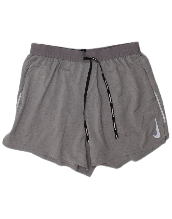 Nike Mens Dri Fit Sport Shorts Large Grey Polyester