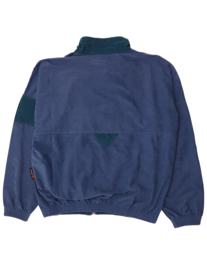 Great Escapes Mens Tracksuit Top Jacket IT 52 Large Blue Colourblock