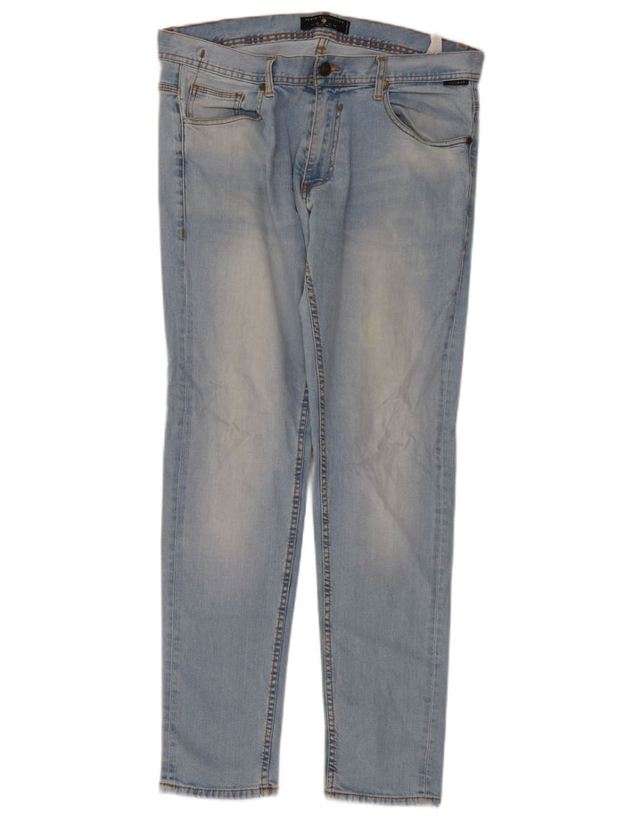 Zara Mens Slim Jeans EU 46 XL W36 L32 Blue