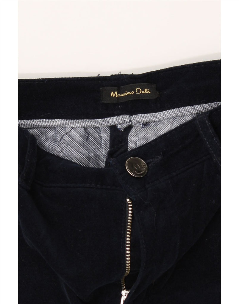MASSIMO DUTTI Womens Slim Chino Trousers W26 L28 Navy Blue Cotton Vintage Massimo Dutti and Second-Hand Massimo Dutti from Messina Hembry 