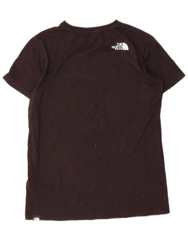 The North Face Boys Graphic T-Shirt Top 15-16 Years 2XL Black Cotton
