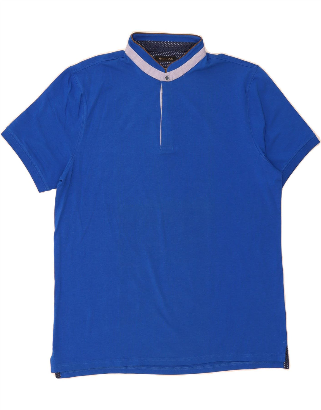 MASSIMO DUTTI Mens Polo Shirt XL Blue Vintage Massimo Dutti and Second-Hand Massimo Dutti from Messina Hembry 