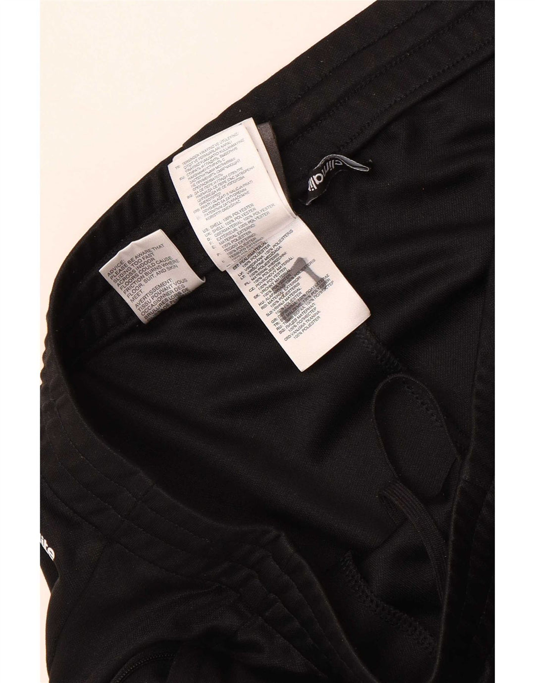 Adidas Mens Climalite Tracksuit Trousers Medium Black Polyester